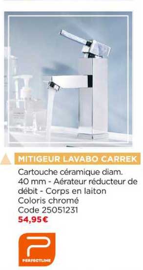 mitigeur lavabo carrek perfectline