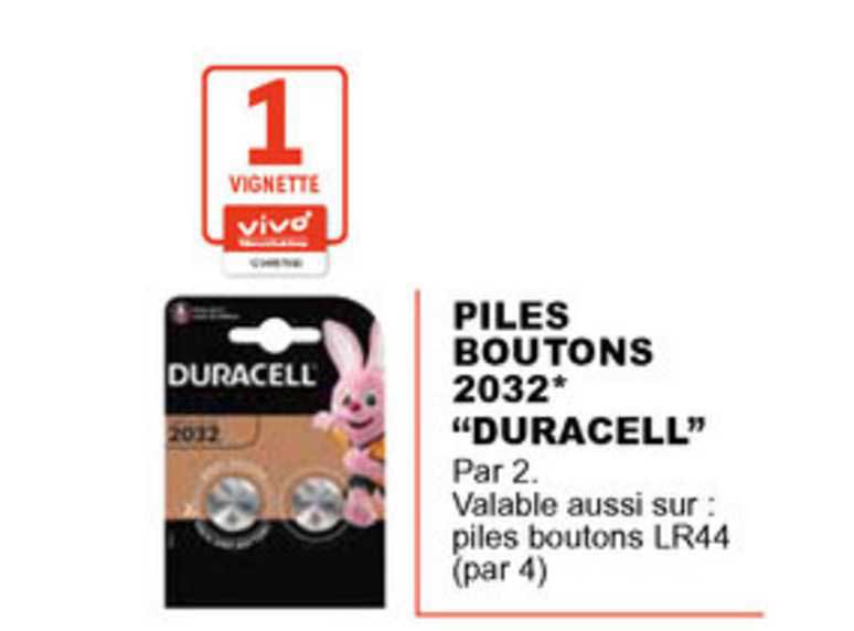 Piles Boutons 2032 Duracell