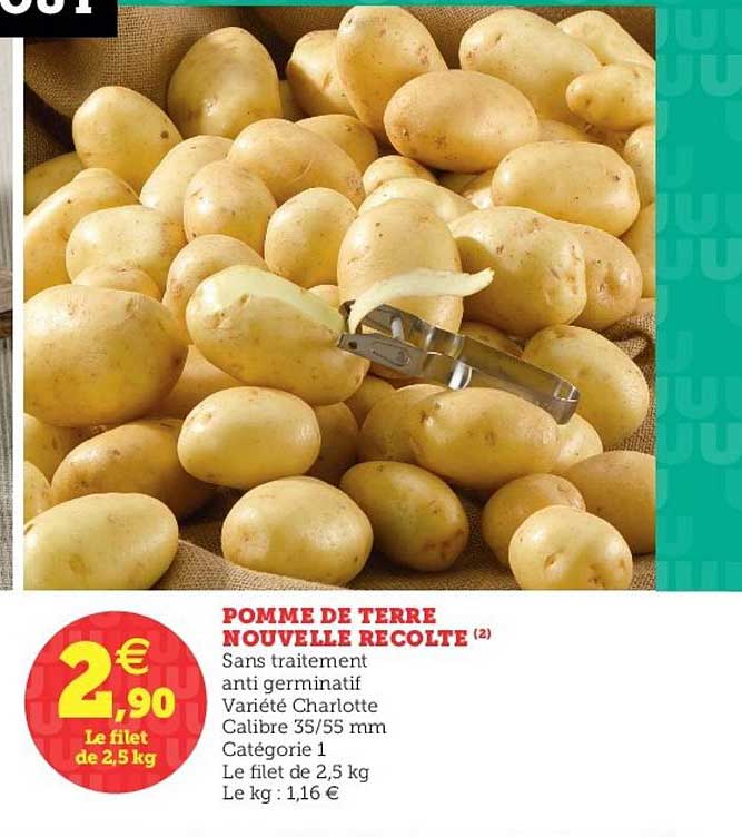 pomme de terre nouvelle recolte