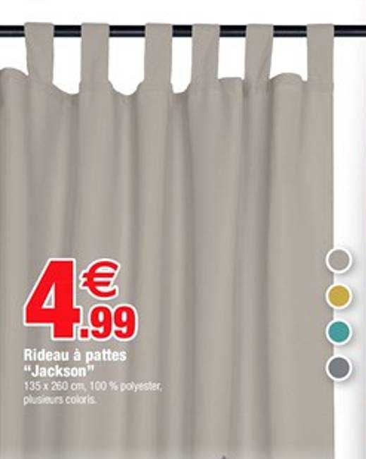 rideau à pattes jackson