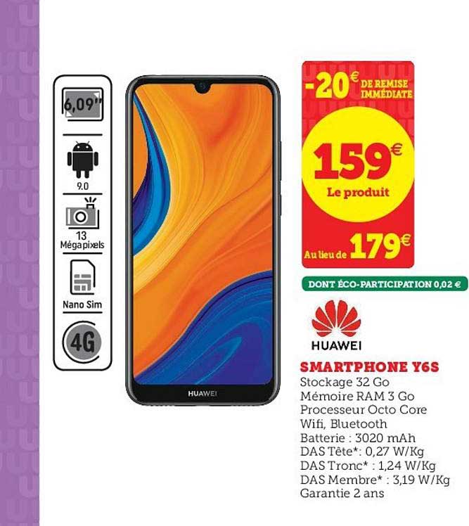 smartphone y6s huawei