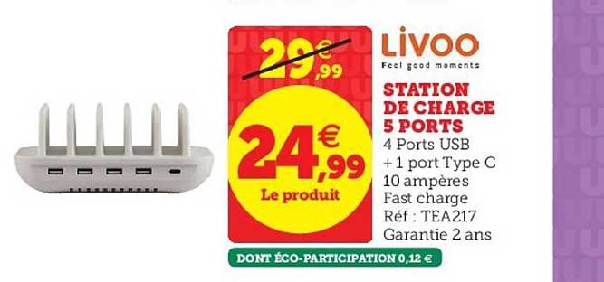 station de charge 5 ports