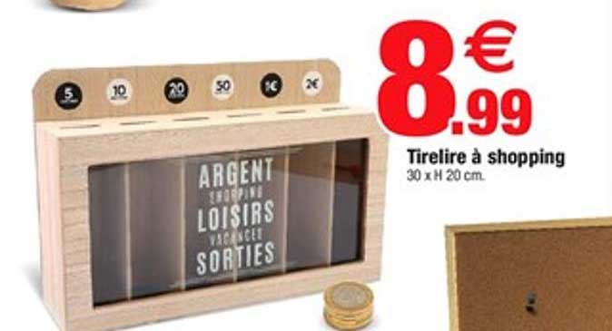 tirelire à shopping