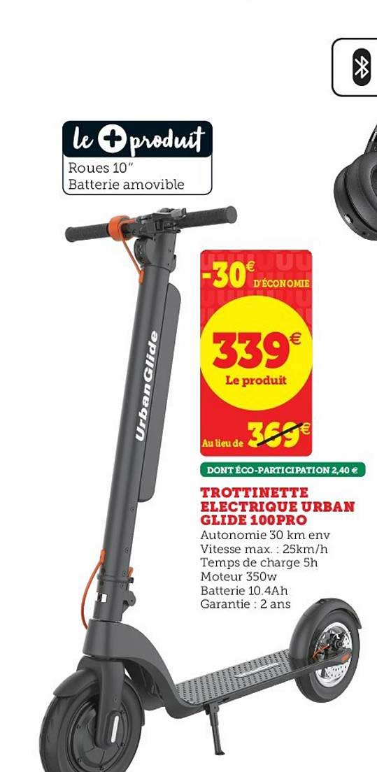 trottinette électrique urban glide 100pro