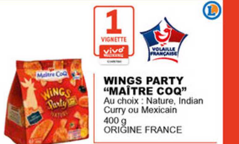 wings party maître coq
