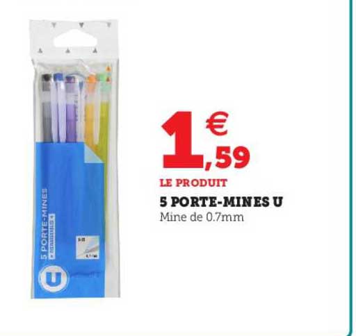 5 porte-mines u