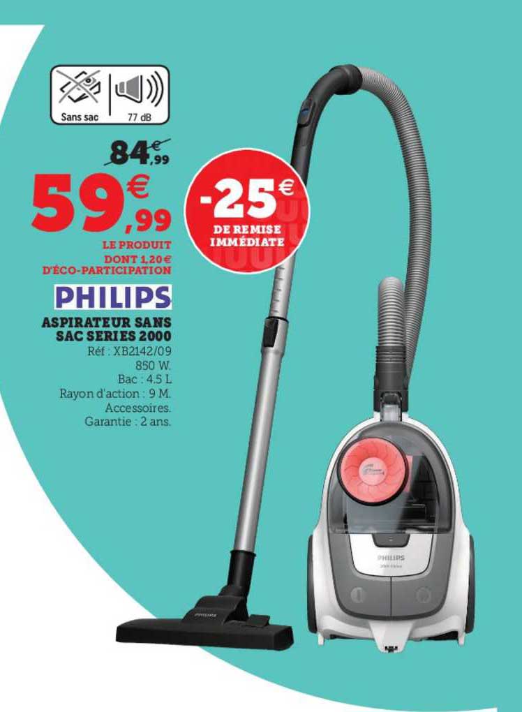 aspirateur sans sac series 2000 philips
