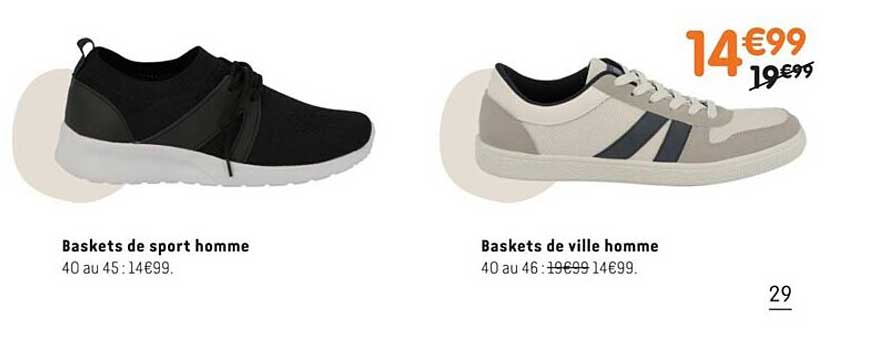 baskets de sport homme baskets de ville homme
