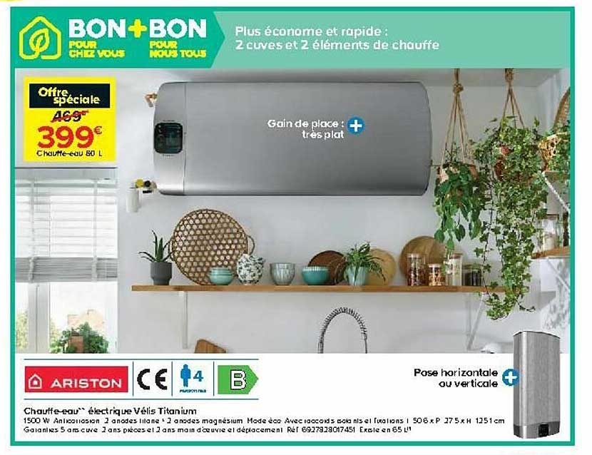 chauffe-eau électrique vélis titanium