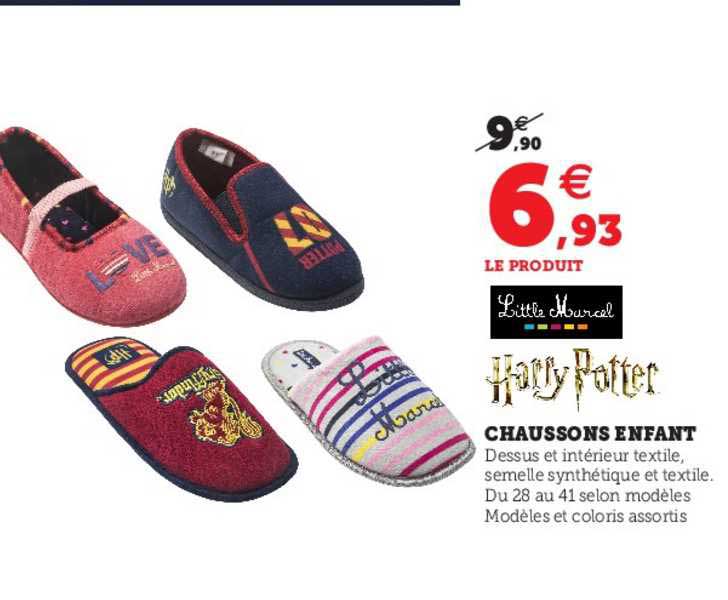 chaussons enfant harry potter