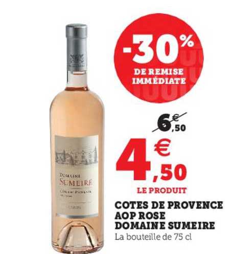 côtes de provence aop rose domaine sumeire