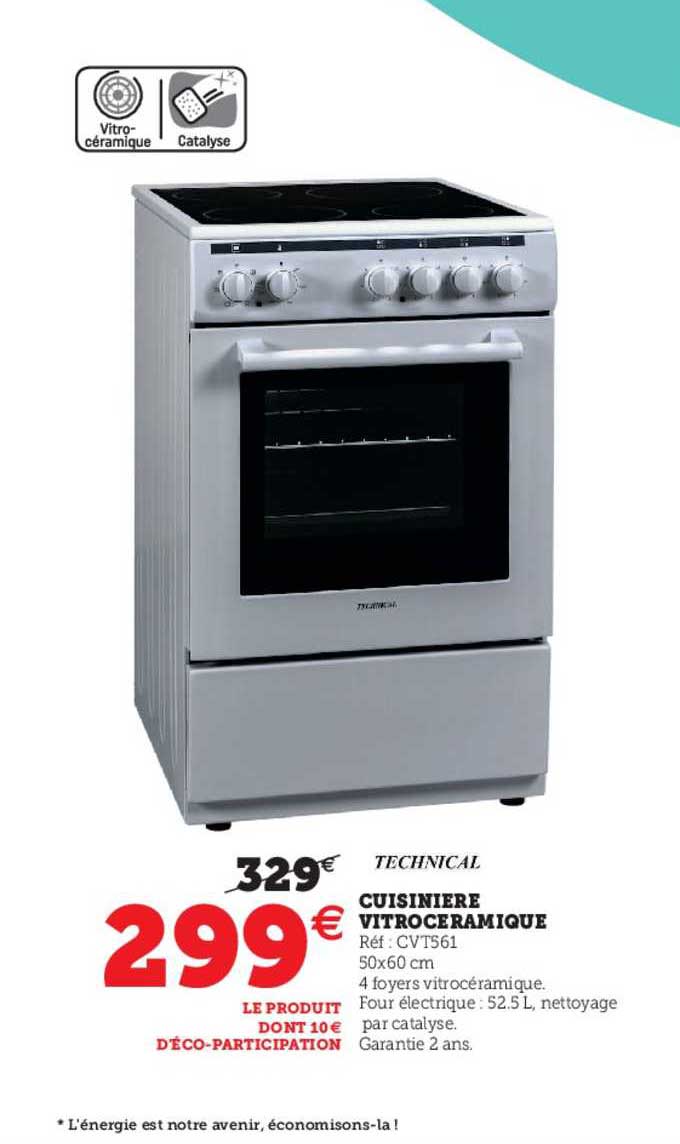 Cuisinière Vitrocéramique Technical