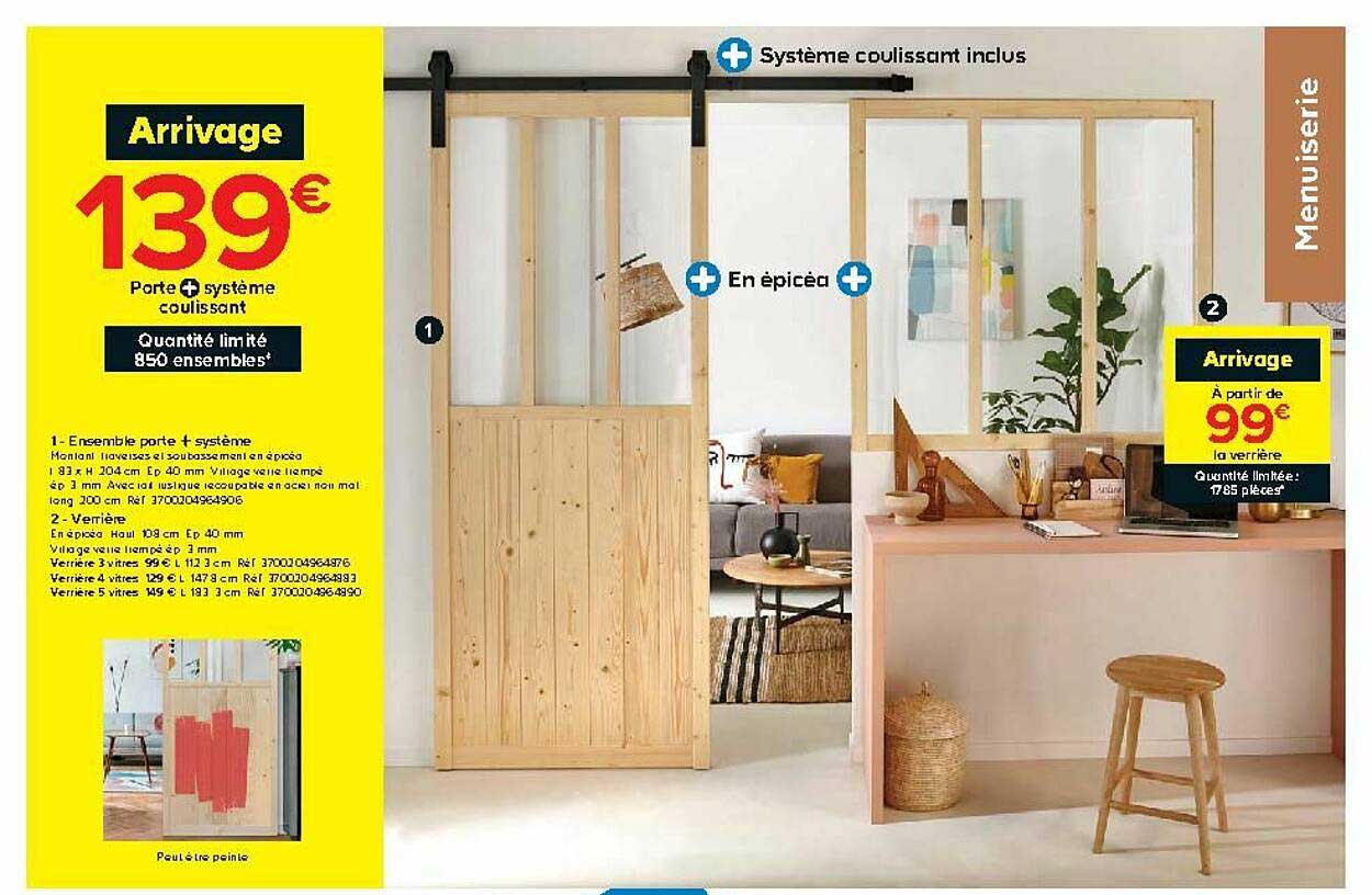 Ensemble Porte + Système Verrière