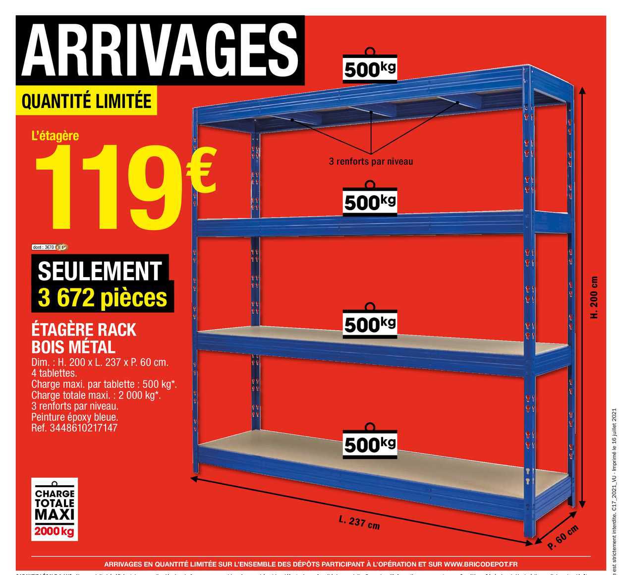 étagère rack bois métal