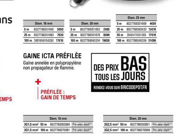 Gaine Icta Préfilée