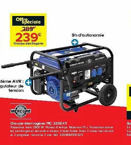 groupe électrogène mc 3200kt