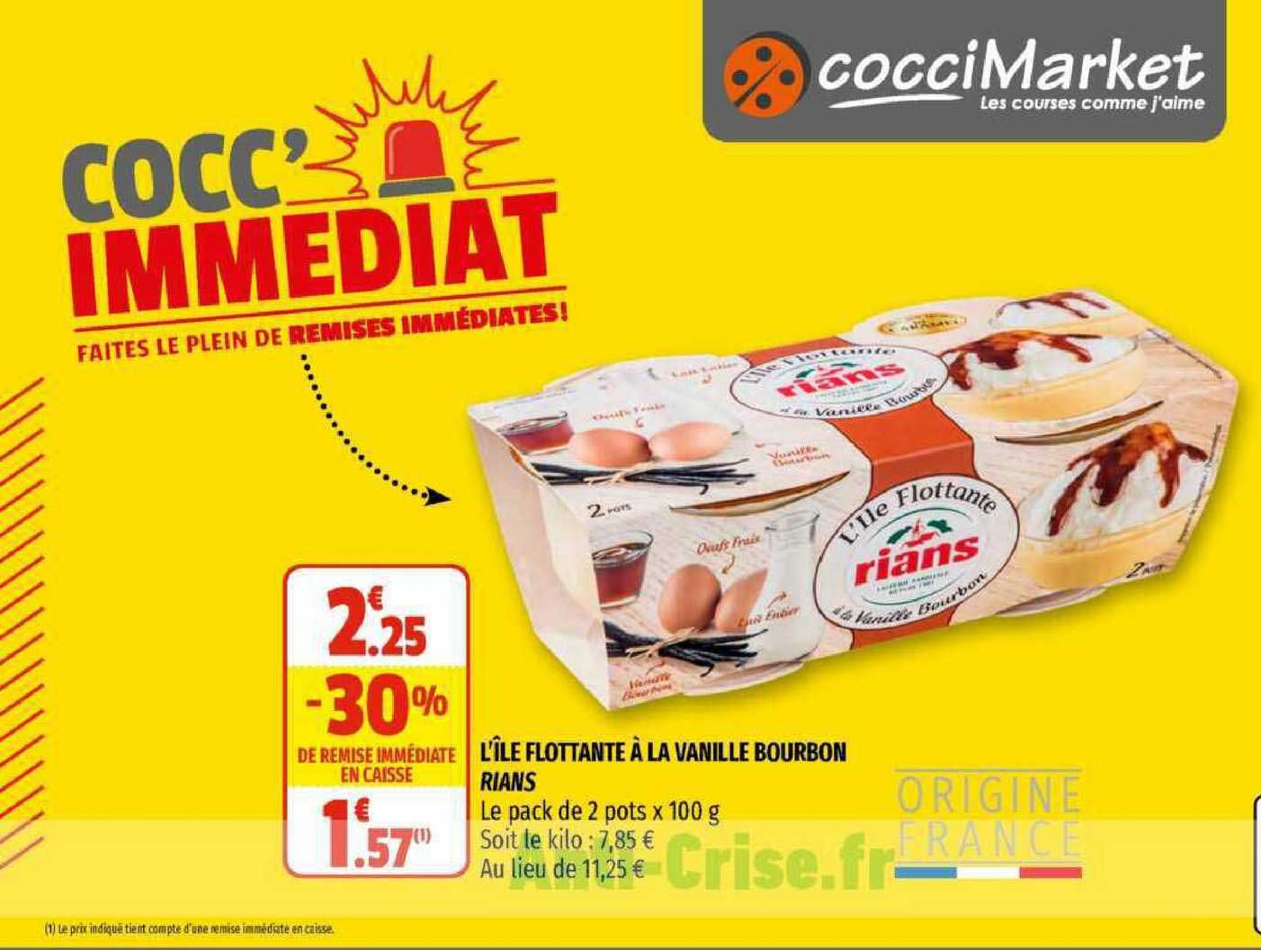 L'île Flottante à La Vanille Bourbon Rians