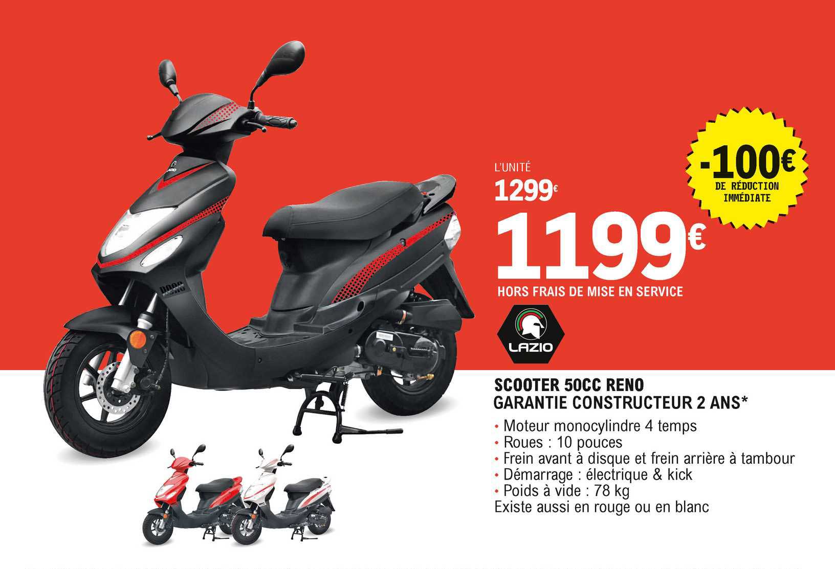 lazio scooter 50cc reno