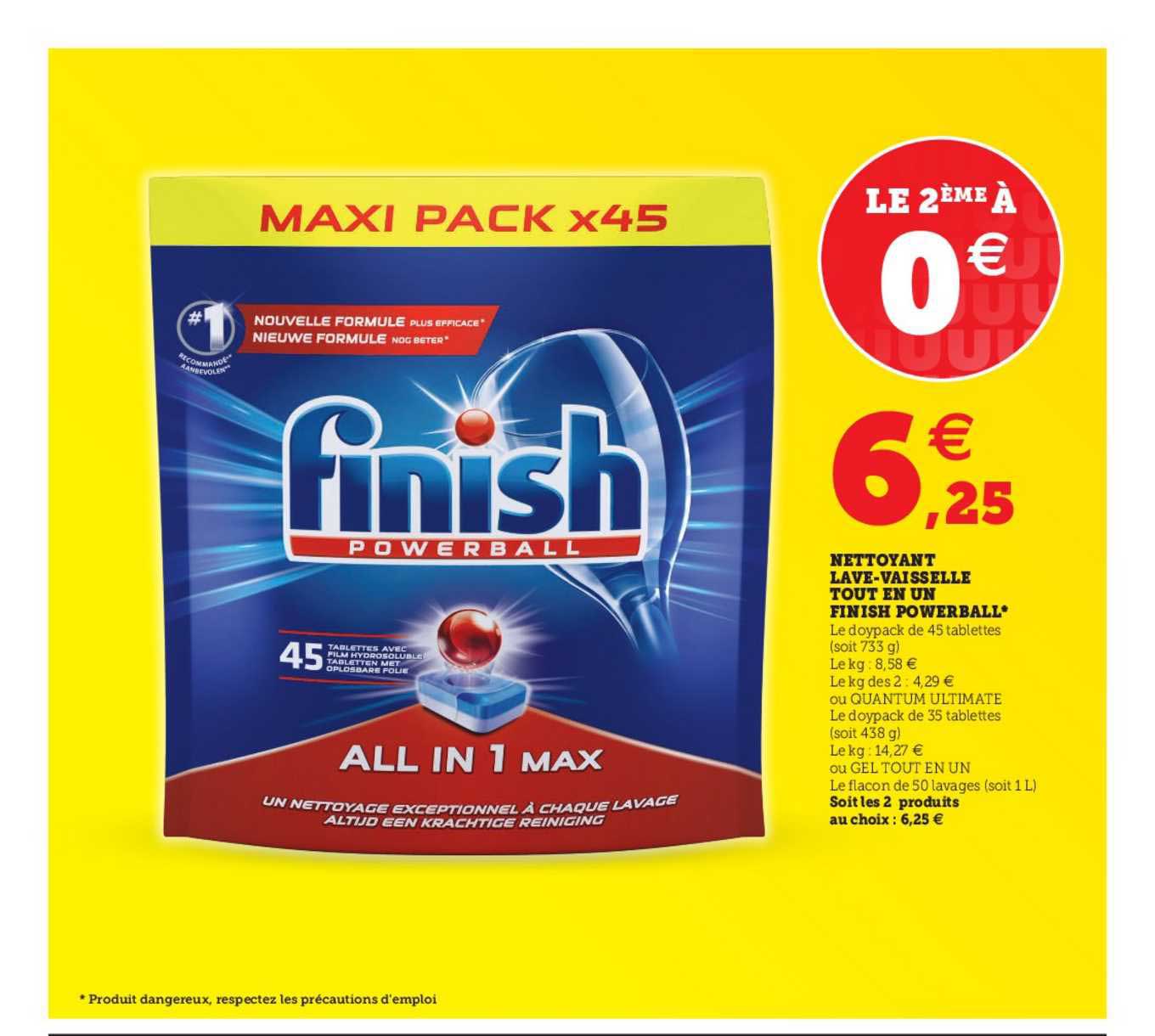 nettoyant lave-vaisselle tout en un finish powerball