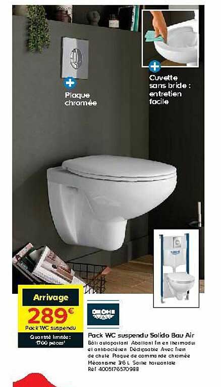 pack wc suspendu solido bau air