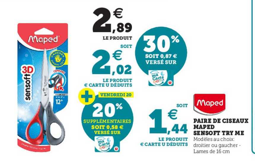 paire de ciseaux maped sensoft try me
