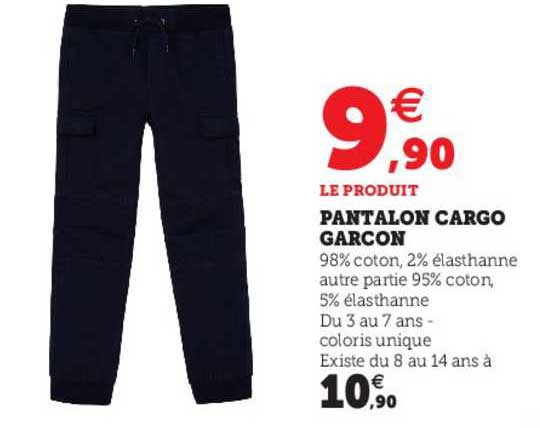 Pantalon Cargo Garçon