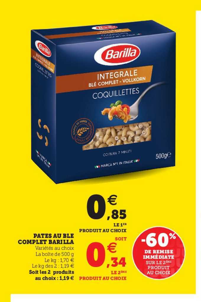 Pâtes Au Blé Complet Barilla