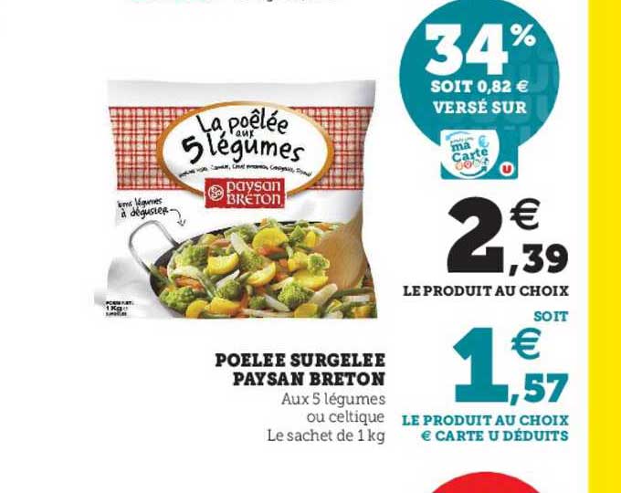 poêlée surgelée paysan breton