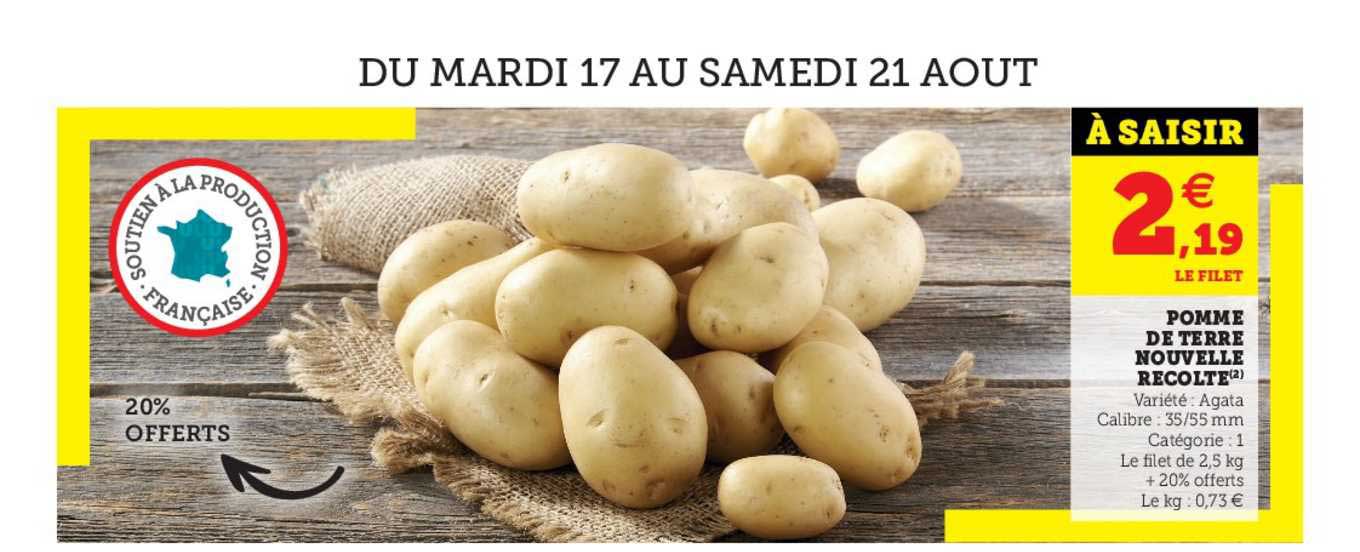 pomme de terre nouvelle recolte