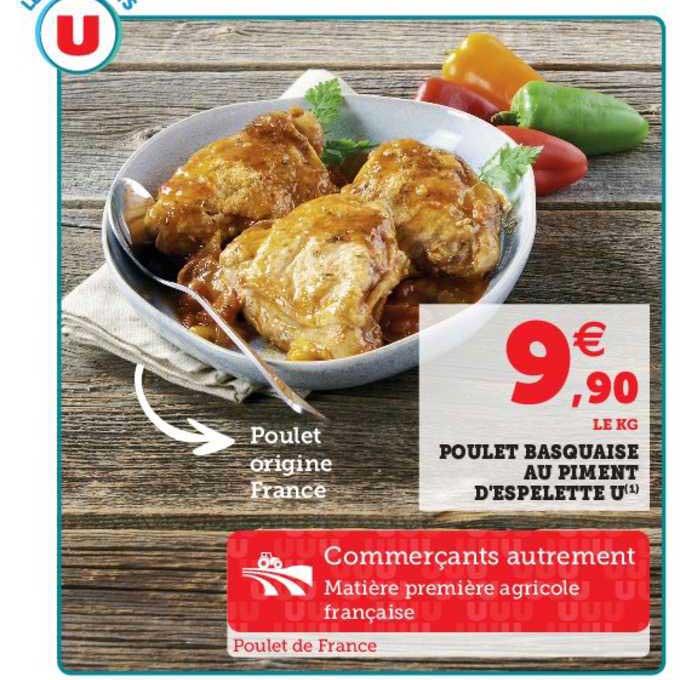 poulet basquaise au piment d'espelette u