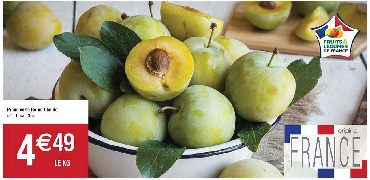 prune verte reine claude