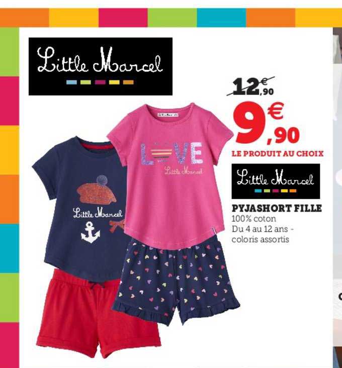 pyjashort fille little marcel