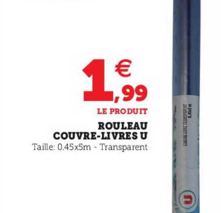 rouleau couvre-livres u