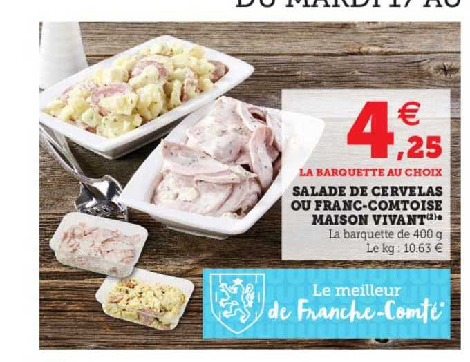 salade de cervelas ou franc-comtoise maison vivant