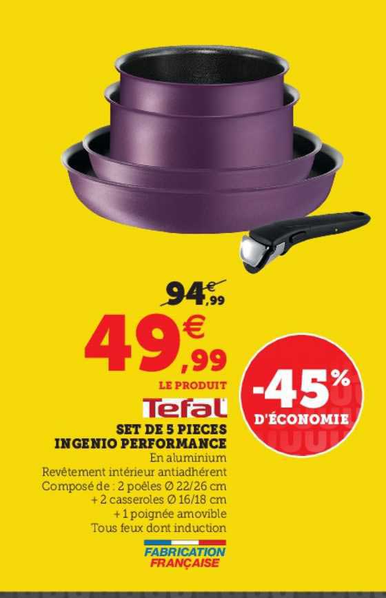 Set De 5 Pièces Ingénio Performance Tefal