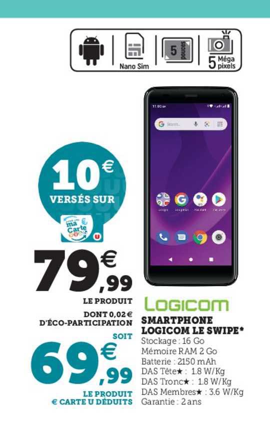 smartphone logicom le swipe