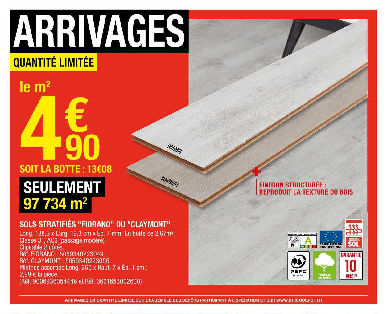 sols stratifiés "fiorano" ou "claymont"