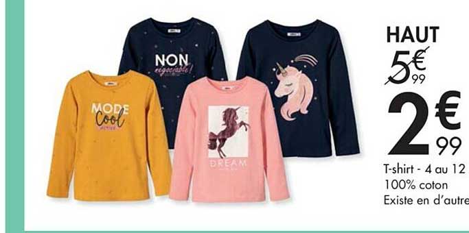 T-shirt - 4 Au 12 Ans