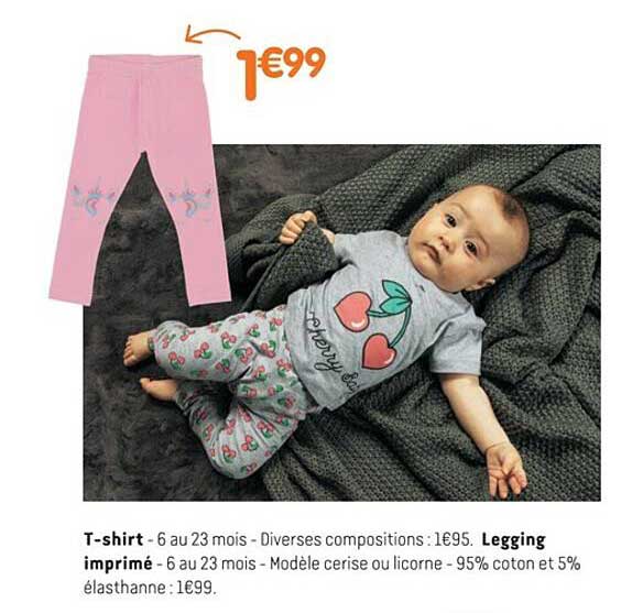 t-shirt legging imprimé