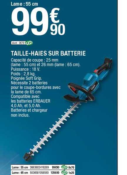 taille-haies sur batterie
