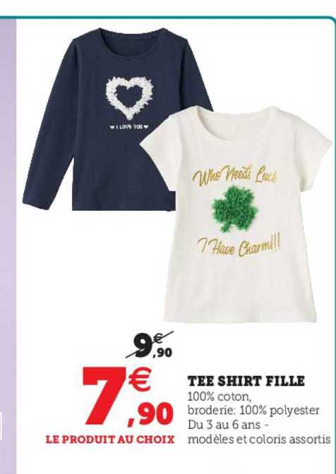 tee-shirt fille
