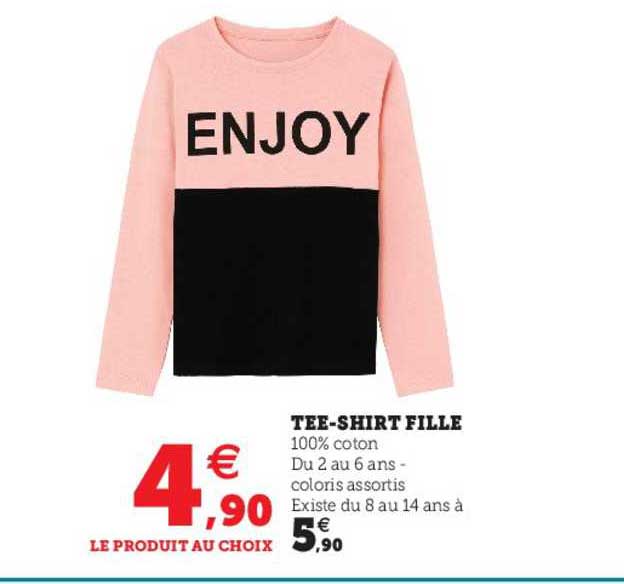 tee-shirt fille