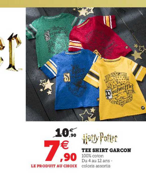 tee-shirt garçon harry potter