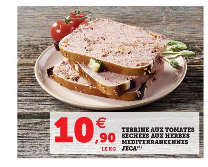 terrine aux tomates séchées aux herbes méditerranéennes