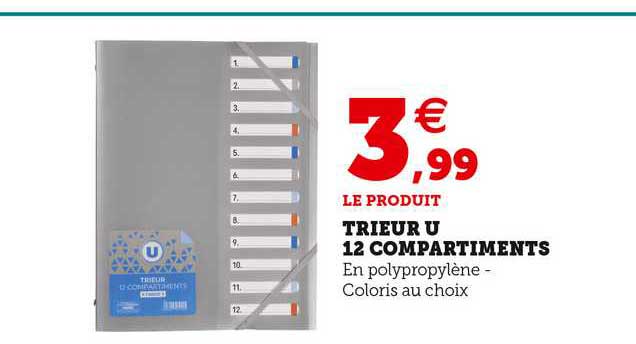 Trieur U 12 Compartiments