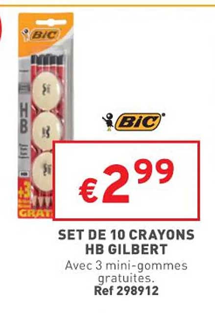 10 rayons hb gilbert bic