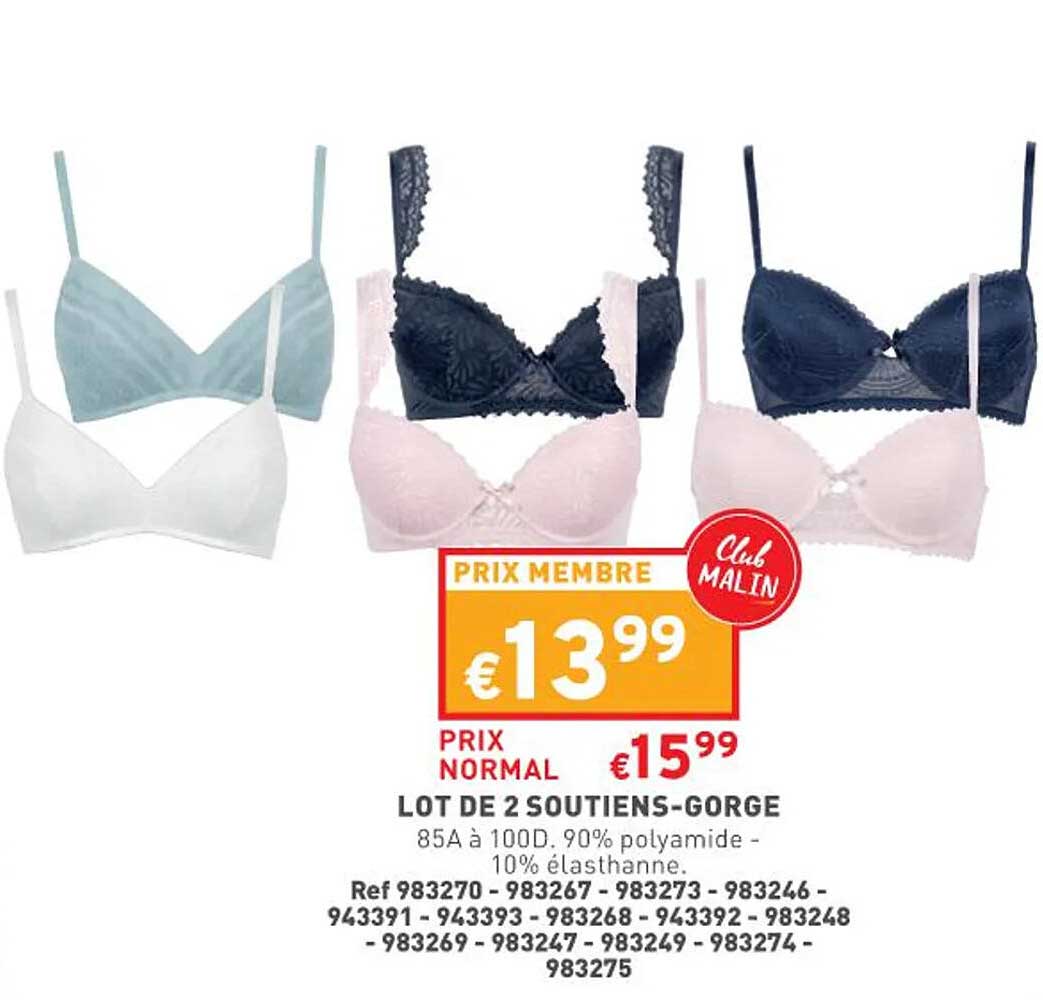 2 soutiens-gorge