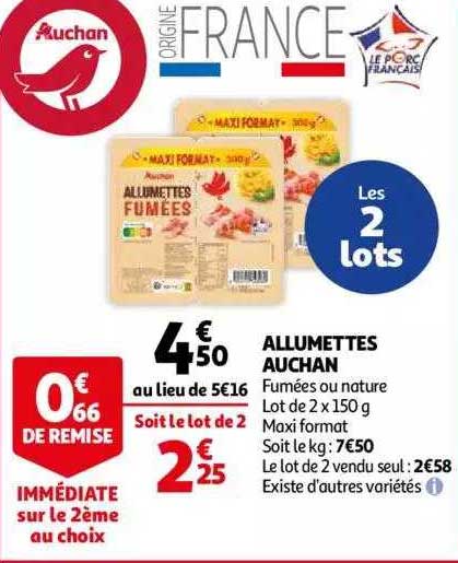 Allumettes Auchan