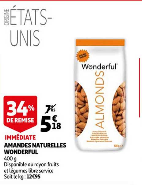 Amandes Naturelles Wonderful