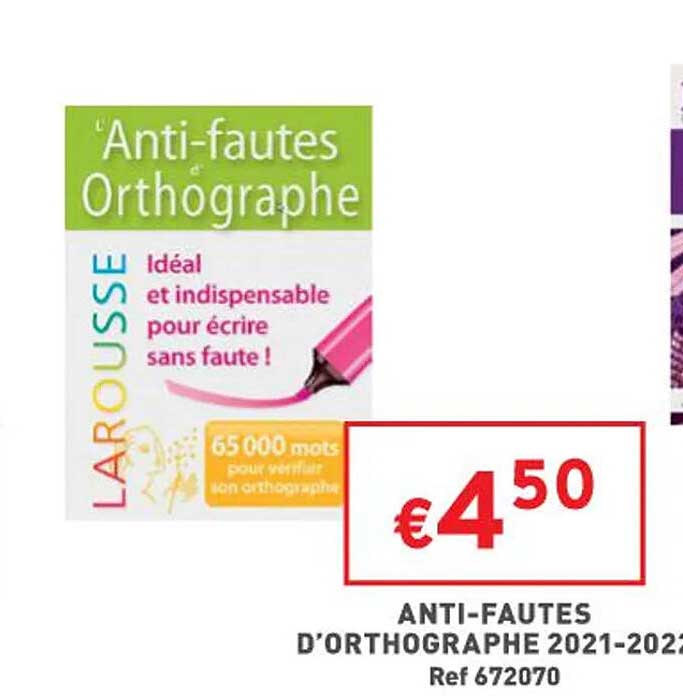 anti-fautes d'orthographe